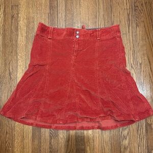 Athleta flared skirt, corduroy